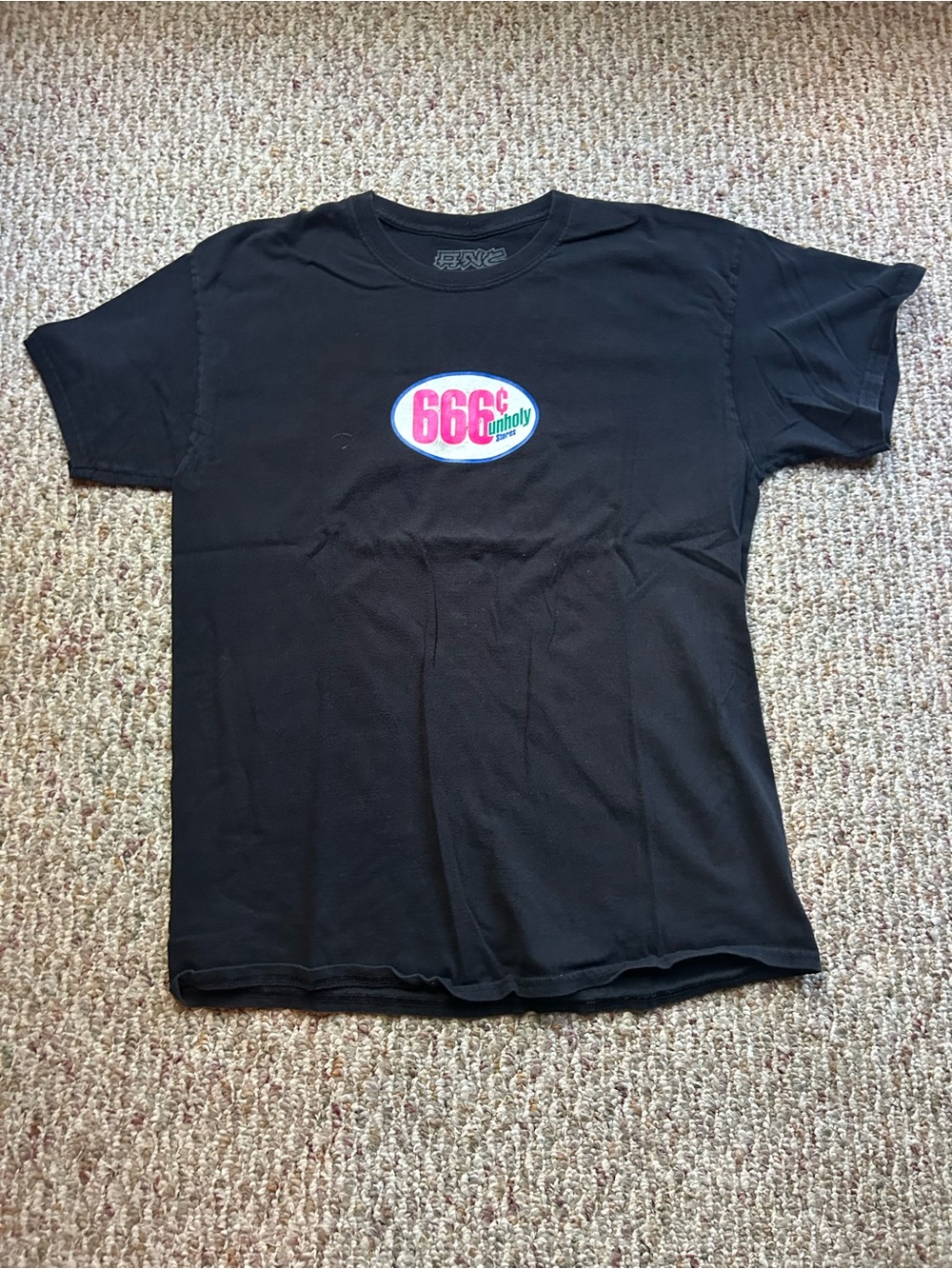 Black 666 Tee